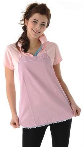 Picture of Fashion Maternity Clothes Belly Tee With Radiation Protection Shield, Dress # 8901920, Pink