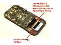 Picture of RF / RFID Shielding Cell Phone Case Handset Function Bag Porch Canvas Camouflage Color: Camo Olive