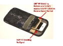 Picture of RF / RFID Shielding Cell Phone Case Handset Function Bag Porch Canvas Camouflage Color: Camo Black